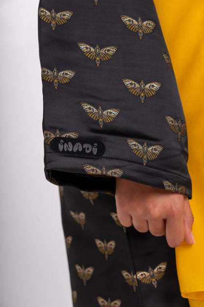 The Black Jacquard With Butterflies